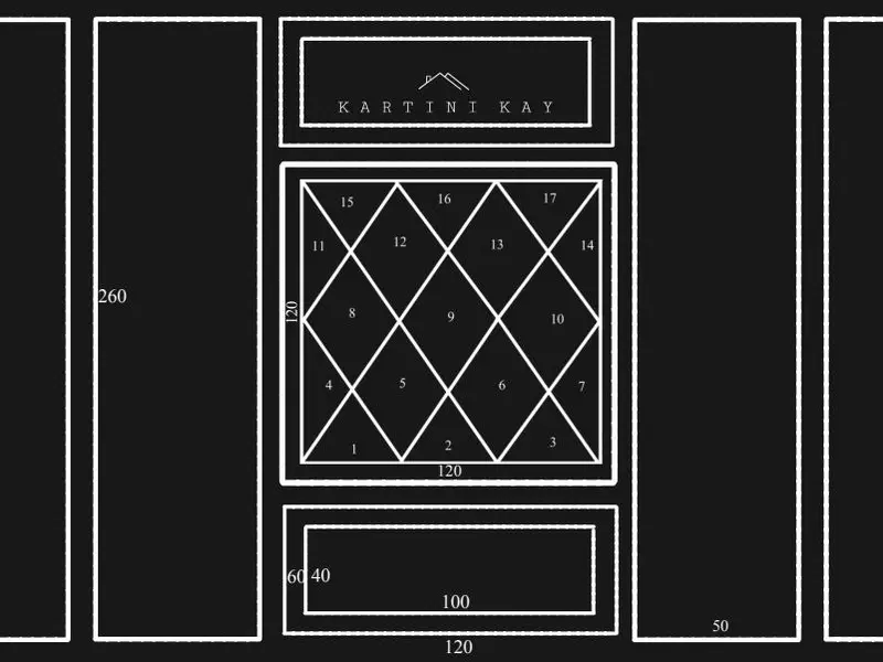 PAKET WALL MOULDING DESAIN KACA 1 x 1 KLASIK MODERN STYLE Dinding 2