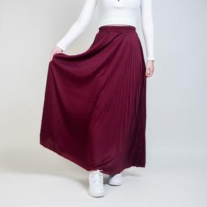 Super Flowing Women Pleated Long Skirt (Fit Up To 100KG)