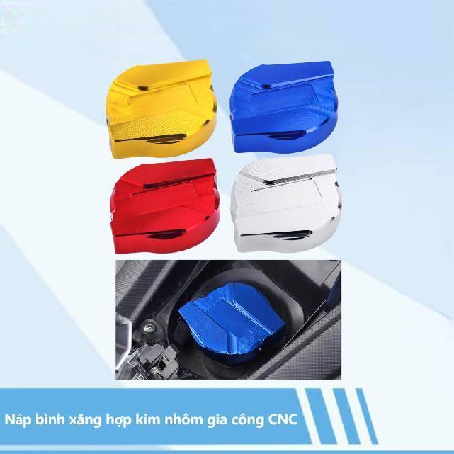 XH moto Phụ tùng độ cho xe máy nắp bình xăng và nắp nhớt bằng hợp kim nhôm CNC,…