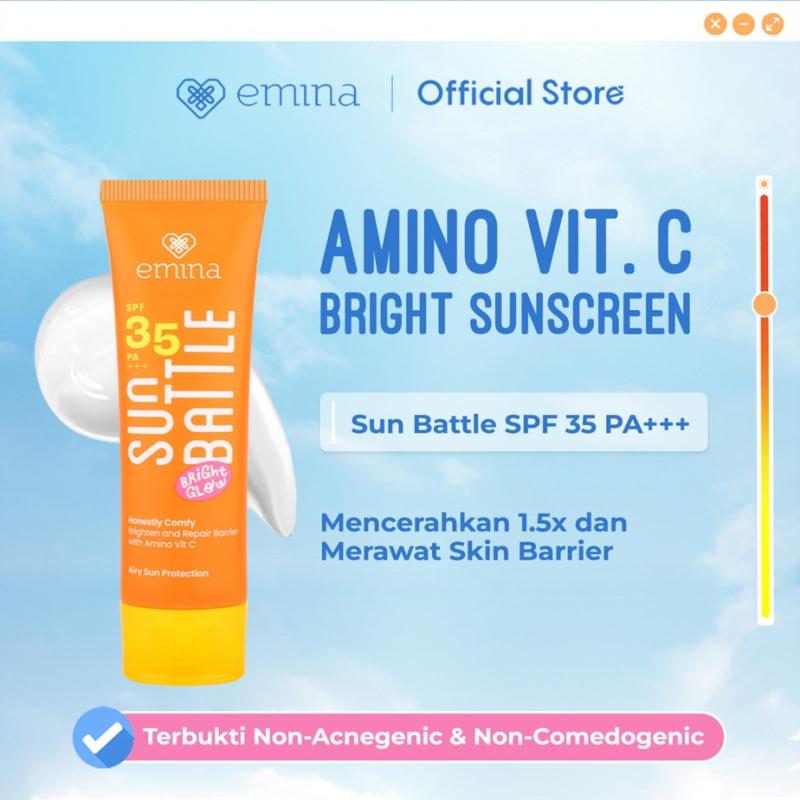 Emina Sun Battle Bright Glow SPF 35 PA+++ 50 ml - Sunscreen 0