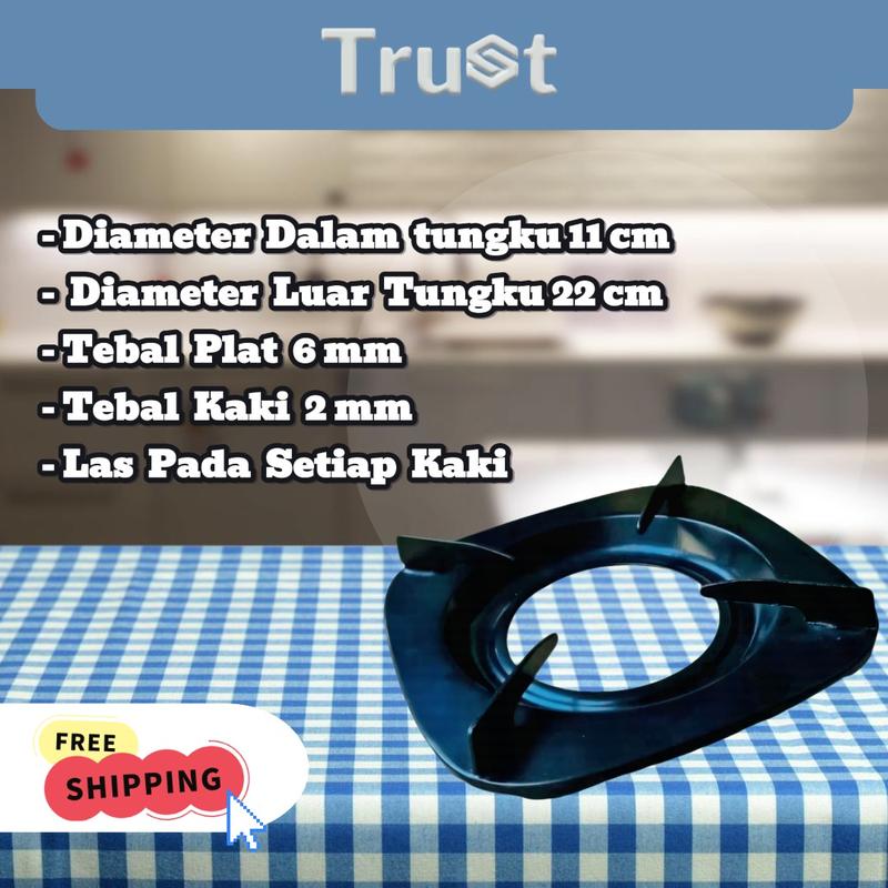 PROMO!!! Tatakan Kompor Rinnai Kaki 4 Isi 12 Pcs -TRUST 2