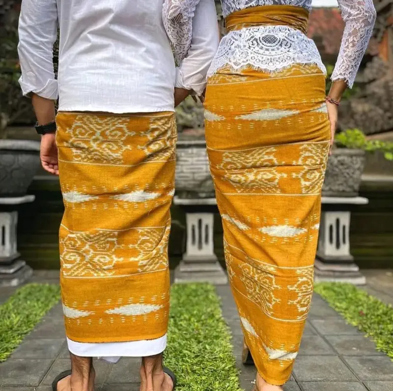 Kamben Premium Couple Blanket - Saput Blanket / Busana Adat Bali Motif Pasangan Pasangan Tenun 2