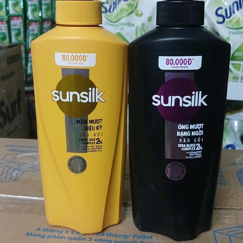 1 chai Dầu gội Sunsilk mềm mượt diệu kỳ và óng mượt rạng ngời chai 350g