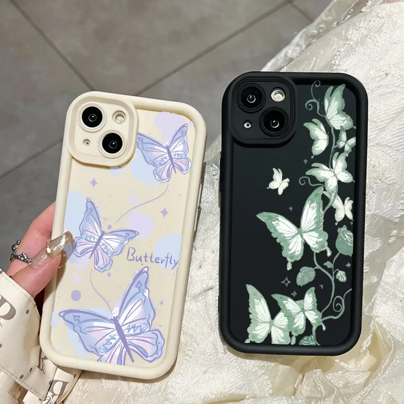 Casing Hp Untuk Realme C2 Realme C2s OPPO A1K Case Pola Kupu-kupu Lucu Kasing Silikon lembut Casing ponsel Anti guncangan Cesing pelindung lensa Kesing Softcase 7