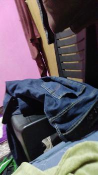 Product Review of Seluar Jeans Denim Bersaiz Besar Lelaki, Pinggang Tinggi Anjal, Longgar, Hitam dan Biru, Saiz Besar (45-160KG) from R**3 0