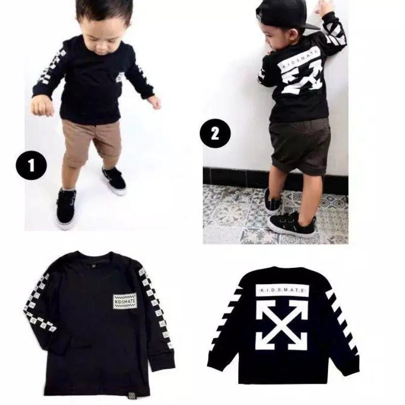 Kaos anak lengan panjang kidsmate Streetwear Series 2
