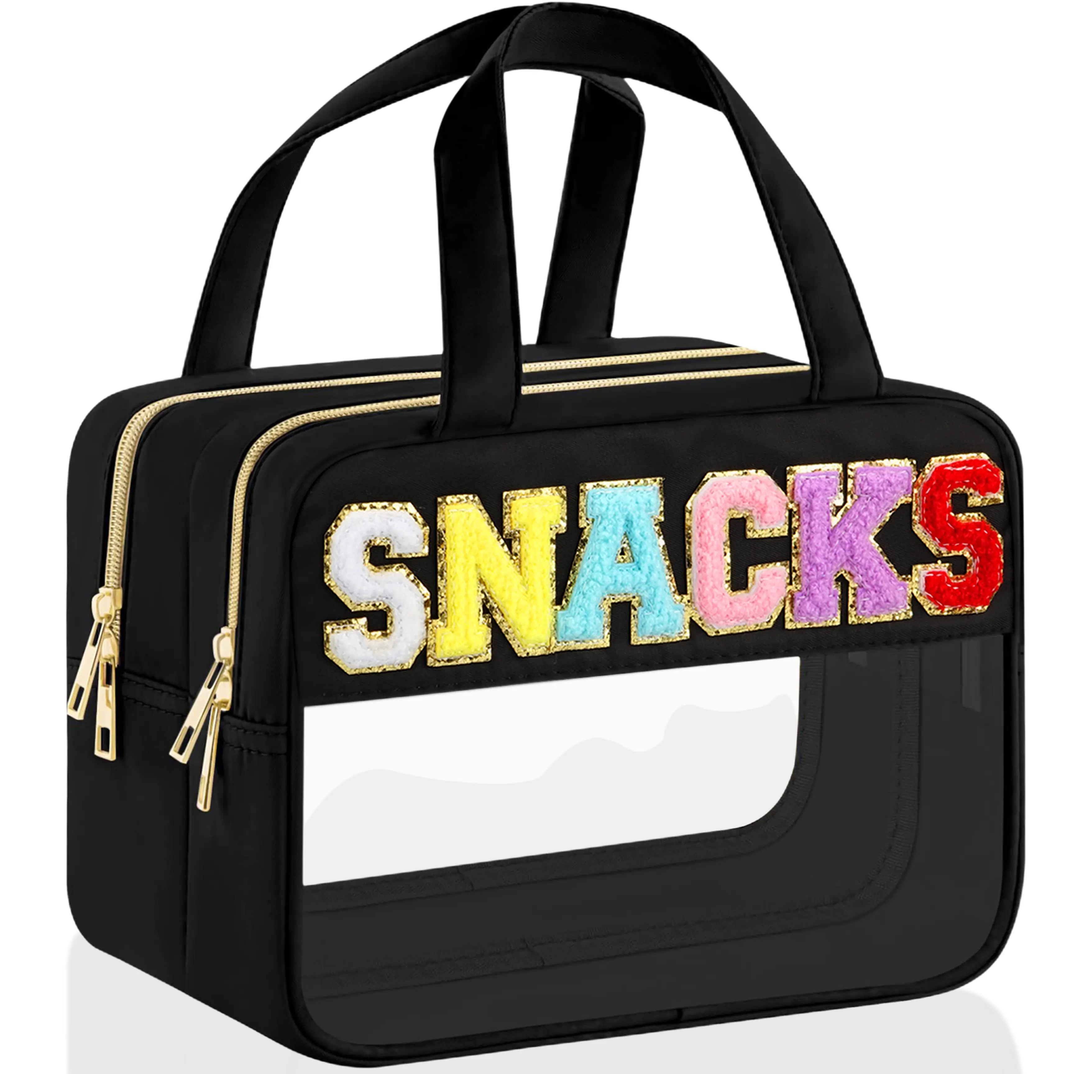 Transparent PVC Large Capacity Handbag Travel Organizer Portable Clear Makeup Bag Beautician Cosmetic Bag Waterproof Beauty Case