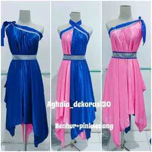 Baju menari 2 in1 kombinasi warna sudah dengan belt