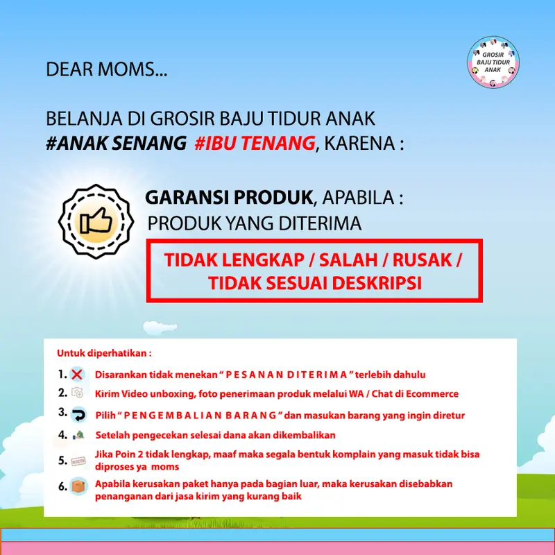 Baju Tidur Anak Laki Setelan Pendek Panjang L / BY- PP MIX size 14-16-18 3