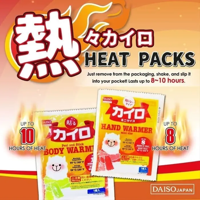 BODY WARMER / HOT PACK / HEAT PACK DAISO Japan Stick On WINTER Penghangat