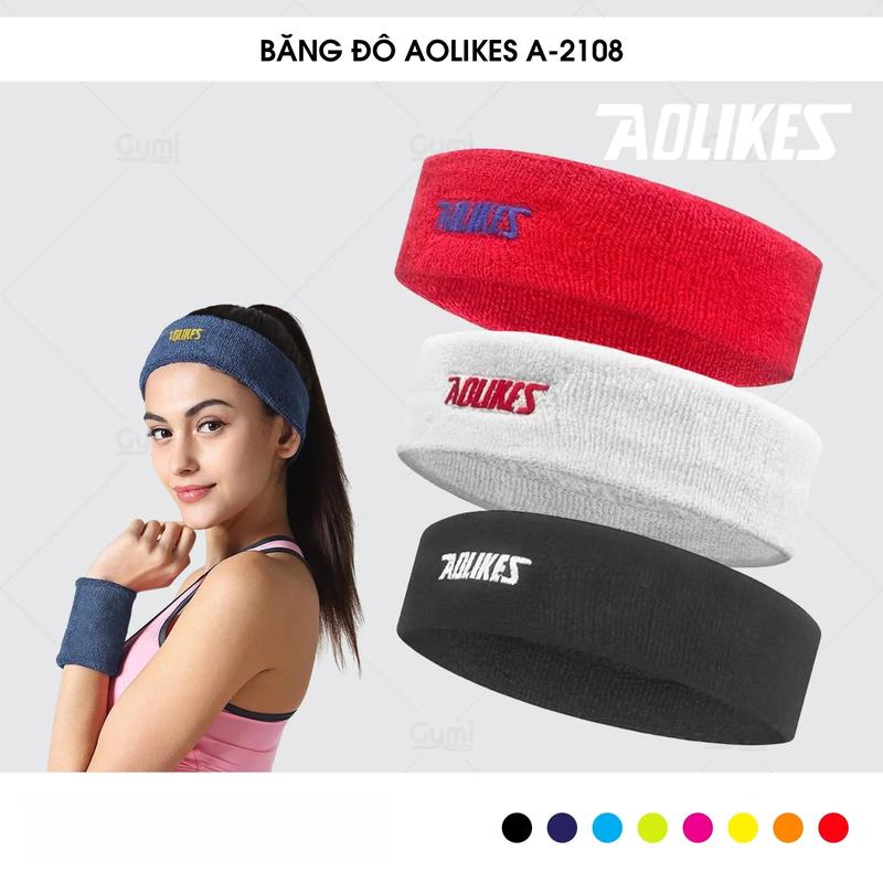 Băng Đô Đeo Trán Thể Thao , Thấm Mồ Hôi Aolikes Hàng Chính Hãng Aolikes A-2108