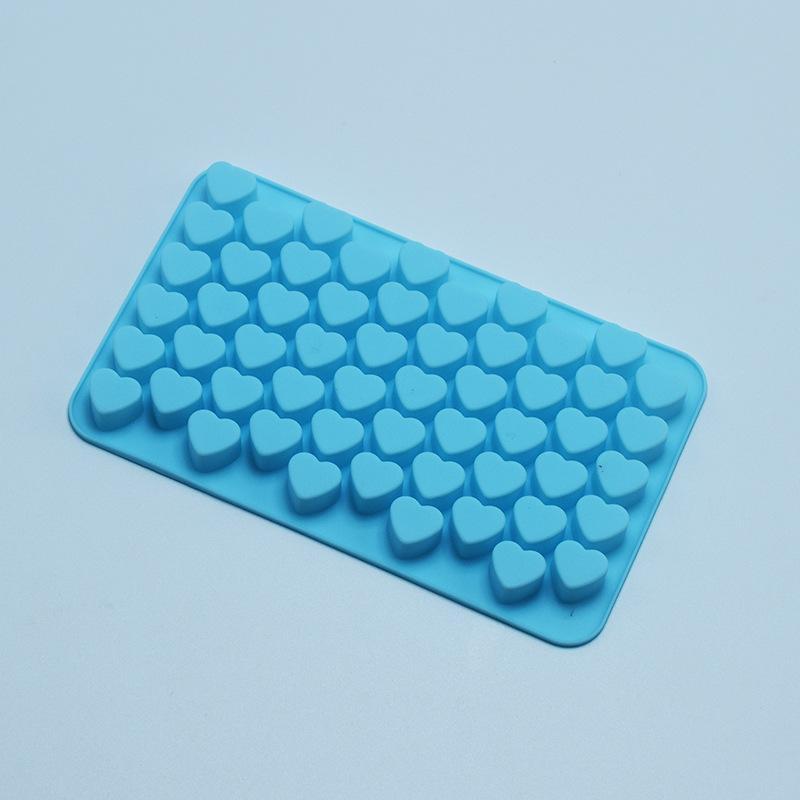Khuôn Nướng Bánh, Khuôn Nến Chống Dính, Khuôn Kẹo Mềm Kẹo Mềm, 55 Ngăn, Làm Bằng Silicon, Cấp Thực Phẩm, Hình Trái Tim Nhỏ, Thích Hợp Để Làm Bánh 3
