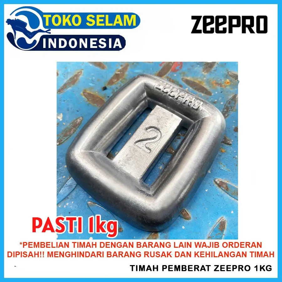 Timah Import Diving Pemberat Selam Dive Diving 1kg Weight Belt Freediving Freedive Spearfishing 1 kilogram 1 KG