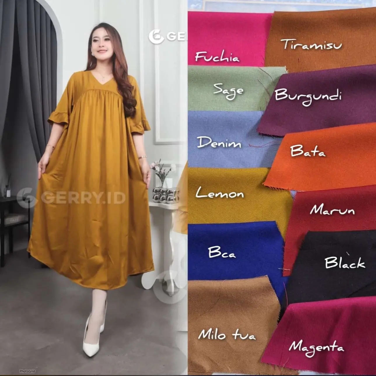 DASTER RAYON TWILL MODEL NAGITA | DASTER KEKINIAN TERBEST SELLER VIRAL 2024 | DASTER WANITA KEKINIAN