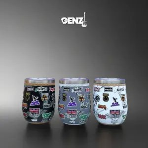 Genz Tumbler Aesthetic Mini Band 350 ML Vacuum Insulated Stainless Steel 350ml Tahan Dingin & Panas 6-12 Jam Anti Bocor BPA Free Anti Karat & Praktis