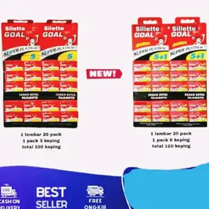 isi ulang silet gol platinum refil isi 100&120keping
