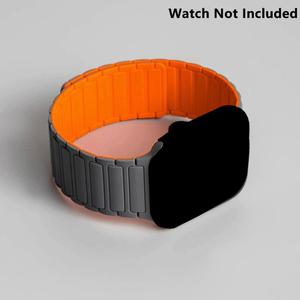 Apple Watch対応 マグネット式シリコンバンド、Ultra 2対応スマートウォッチ交換ベルト、49mm/46mm/45mm/44mm/41mm対応アクセサリー