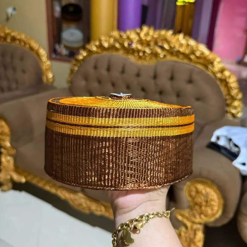 Songko recca tembaga kombinasi gold dengan tembaga ready nomor 5