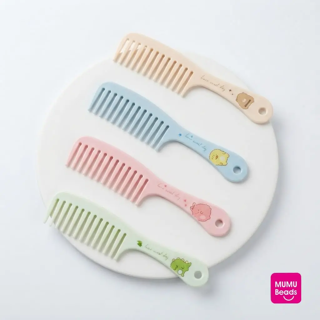 Mumubeads | Sisir Gagang Jarang Warna Lentur