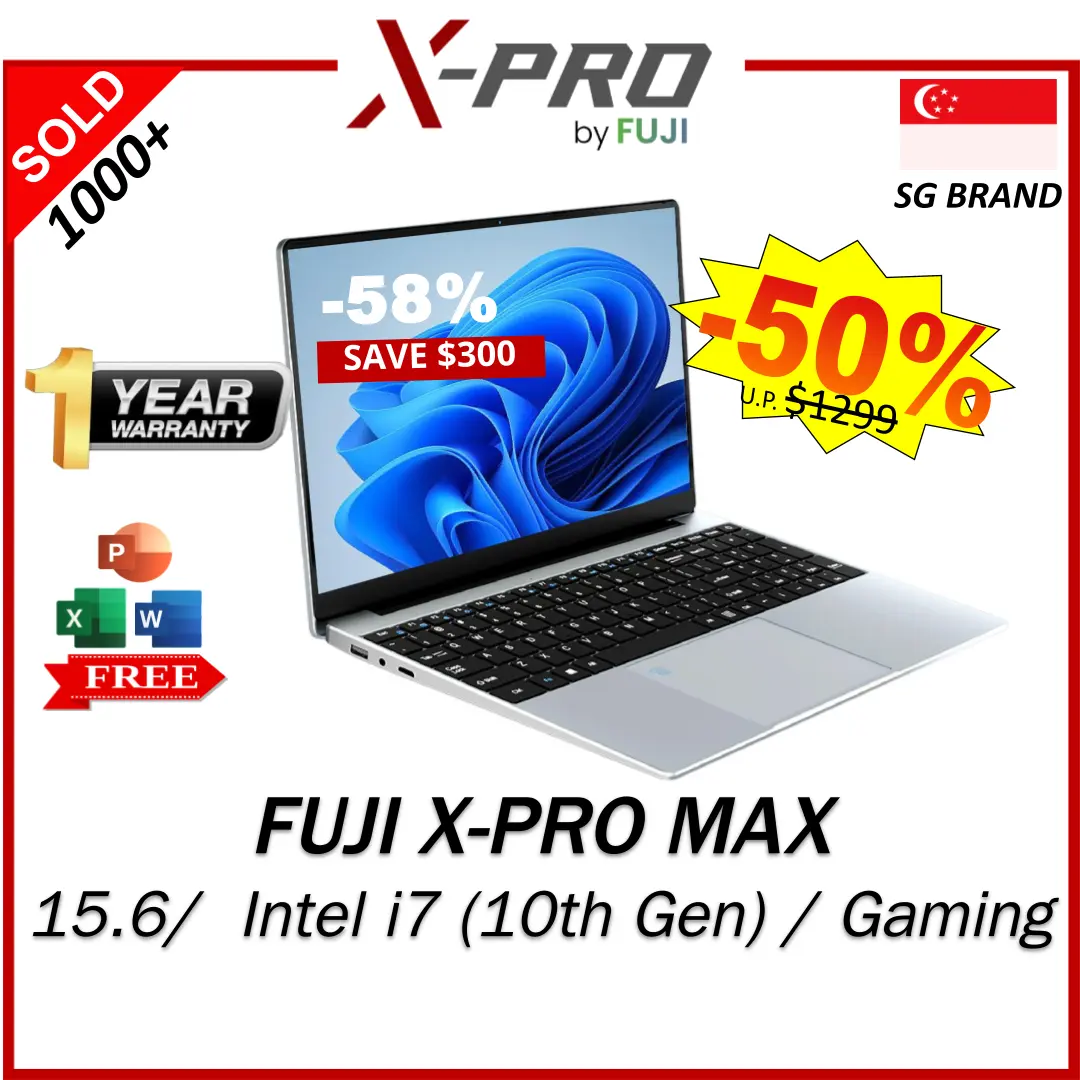 Brand New X-PRO Max | 15.6 Inch | Intel i7 Processor | 10th Gen Fast Speed | 24GB RAM | 512GB SSD | 1 Year Warranty