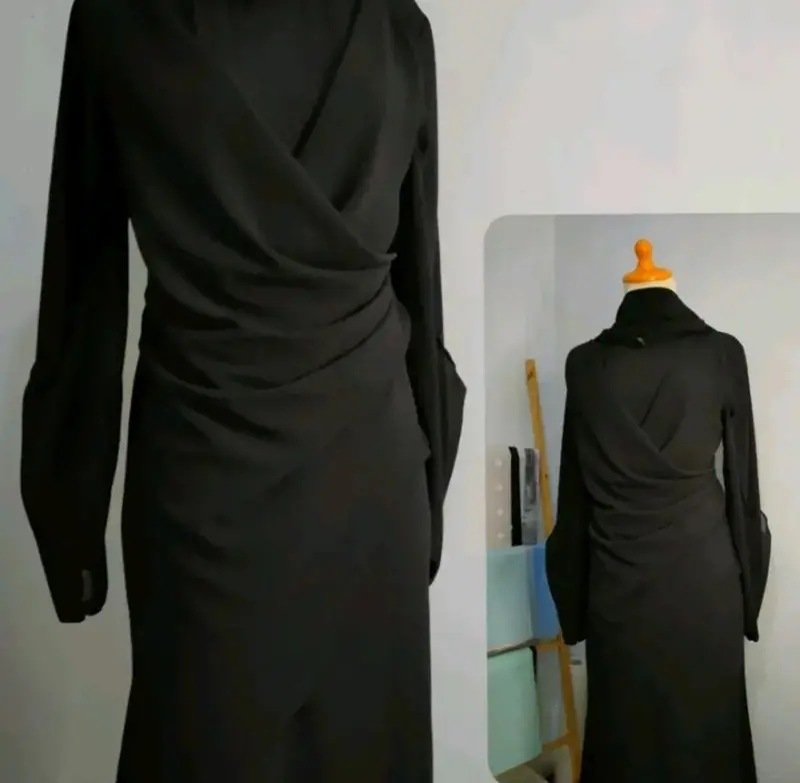Dress Free Set Hijab Gamis Wanita Malaysia Press Body Simple Elegan Remaja Dewasa Jumbo Busui Frendly 2