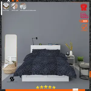 Sprei Motif Polos Embos Premium & Elegan Super Lembut bahan Benang Katun emboss