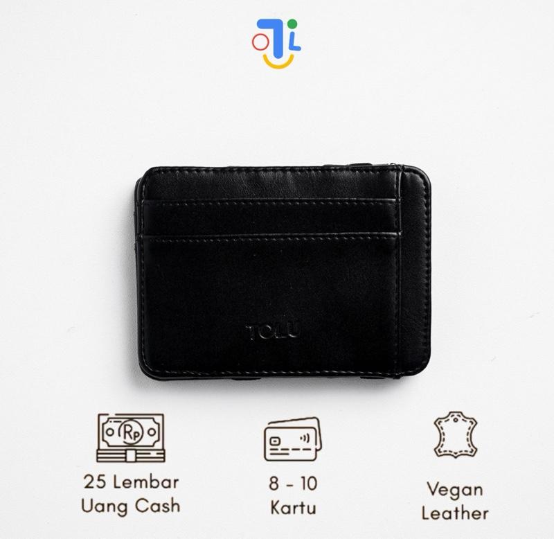 Tolu Magic Wallet Dompet Kartu Dan Uang Lipat Pria Wanita Card Holder Tipis Mini Premium