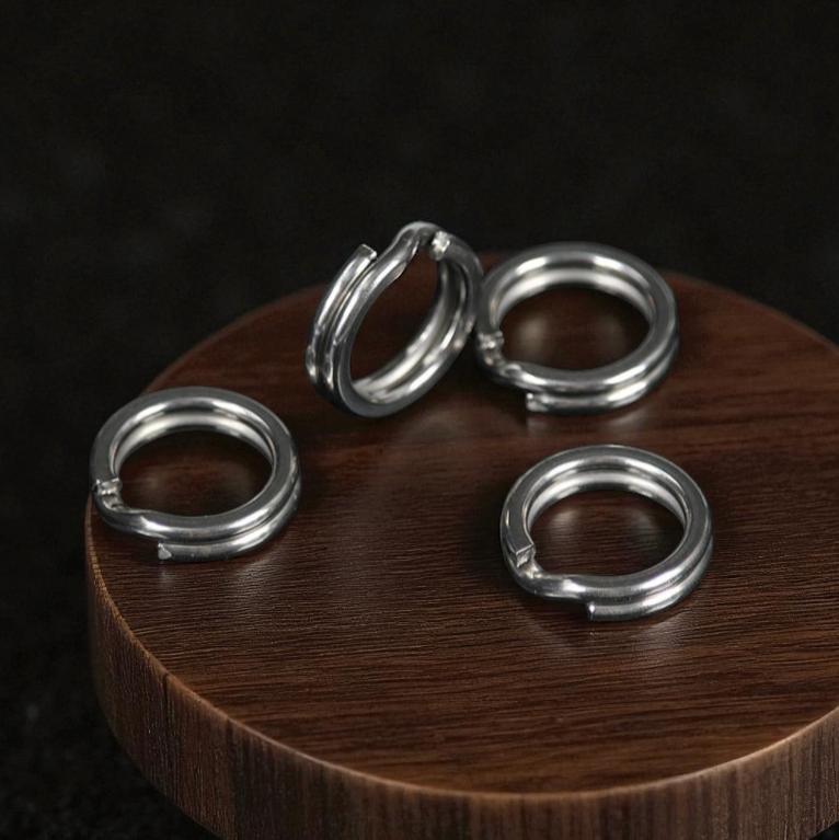 TaffSPORT Cincin Konektor Umpan Pancing Split Ring 200 PCS - LSH01