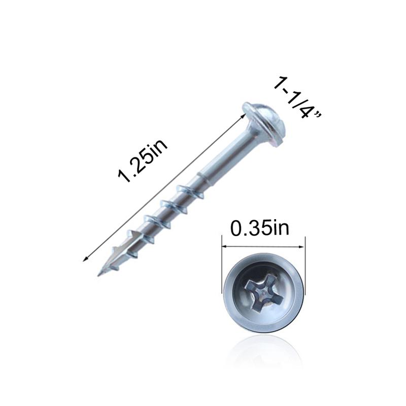 Product Introduction of 100pcs woodworking angled hole screw half thread self tapping screw special cross screw for angled hole device 2