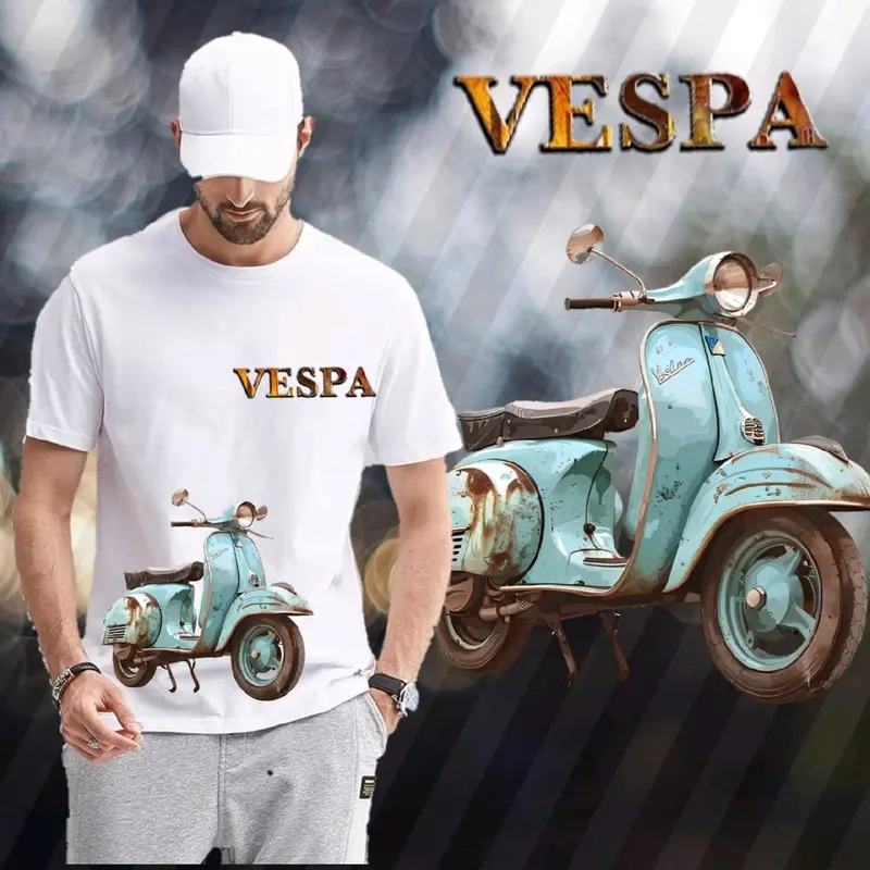 ATASAN KAOS T-SHIRT BAJU DISTRO VESPA UNISEX DEWASA LENGAN PENDEK HARGA GROSIR TERBARU 0