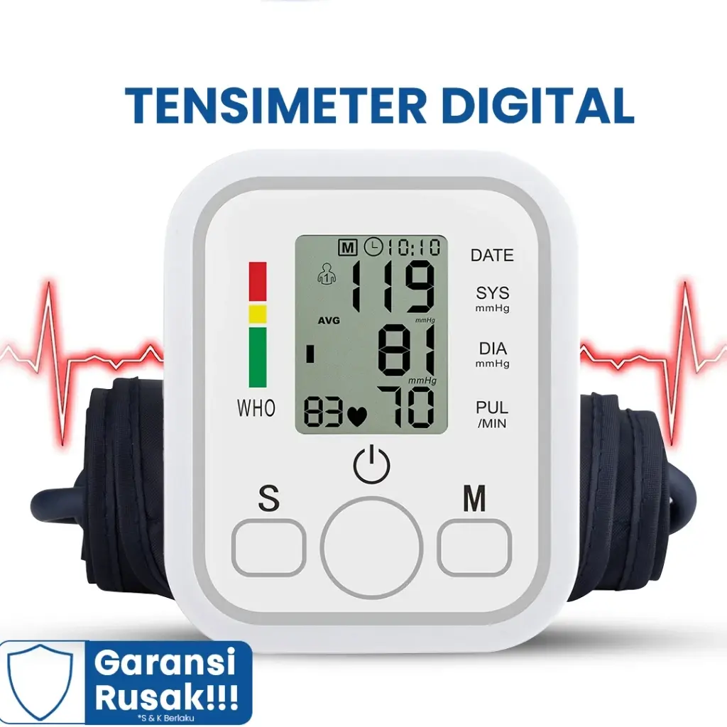 【 Siaran Suara Indonesia 】TENSIMETER DIGITAL OTOMATIS - Tensimeter Alat Cek Tensi Darah / Alat Cek Darah Tinggi / Tensi Meter Digital