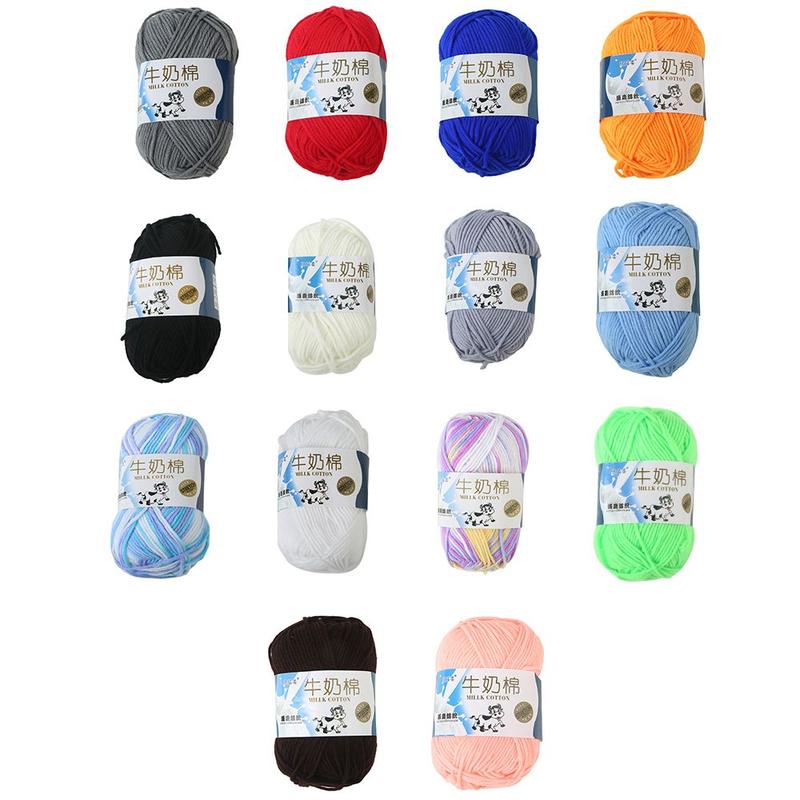 Len bông Sữa Thủ Công Chất Lượng Cao Đan Bằng Tay, 1 cuộn, Chất Liệu Acrylic, Thích Hợp Để Đan 1