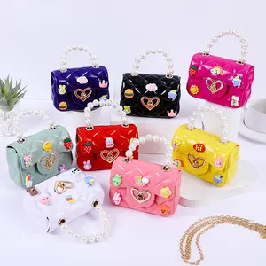 FYG1496 Tas Jelly Mutiara Mini Anak Slingbag Glossy Perempuan Fashion