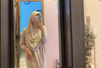 Product Review of Humaira Dress - Nameera Style - Abaya One Set, Batwing, Bahan Jersey, All Size, Busui Friendly from t**s 1
