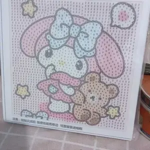 Diamond Painting Kreatif Diamond Paint Berlian Bulat DIY Berlian DIY Dengan Bingkai Foto Diamondpainting Montessori Anak Souvenir Ulang Tahun Set Sulam Anak TK Mainan Edukasi