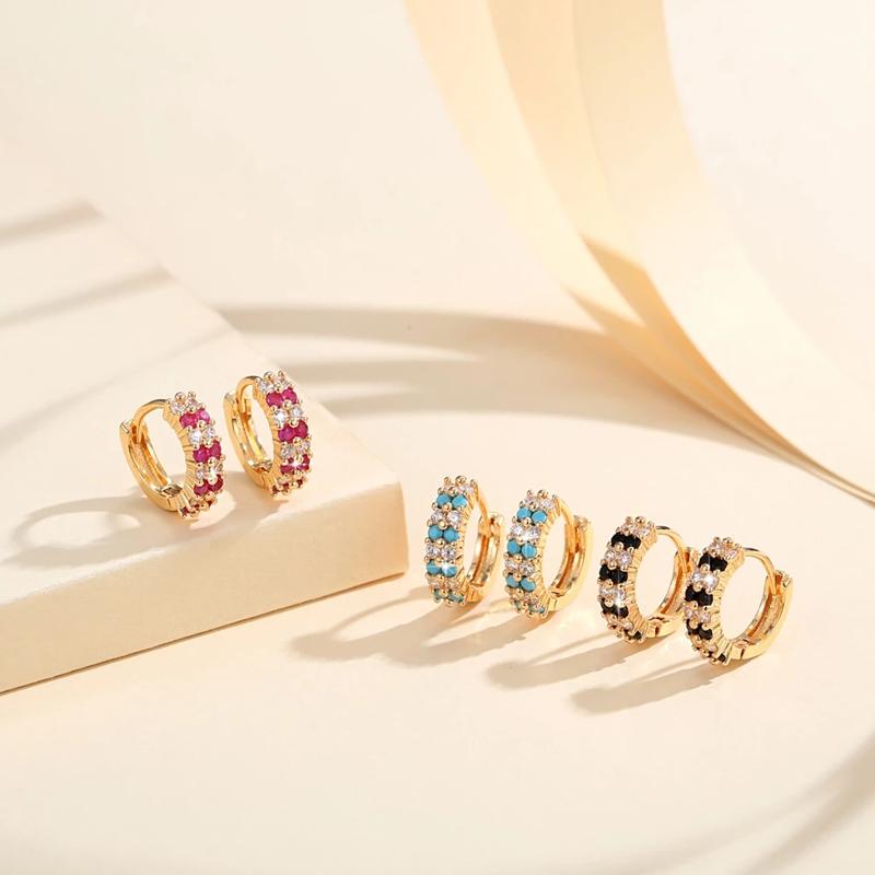 Bông Tai độc đáo Hở Zircon, Giá Cả Phải Chăng, Phong Cách Sang Trọng 4