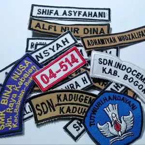 (COD) BORDIR NAMA SISWA/PESANTREN SESUAI PESANAN