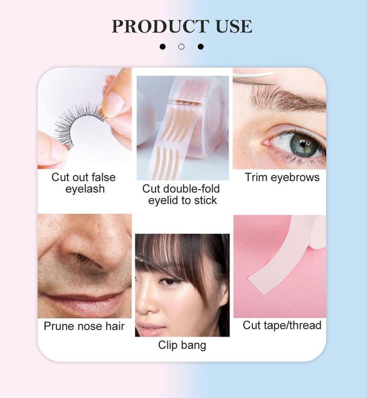Product Introduction of Scissors Nail Art Manicure Tool Crane Shape Coloful Curved Head Eyebrow Chinese Style KOUDAN 14