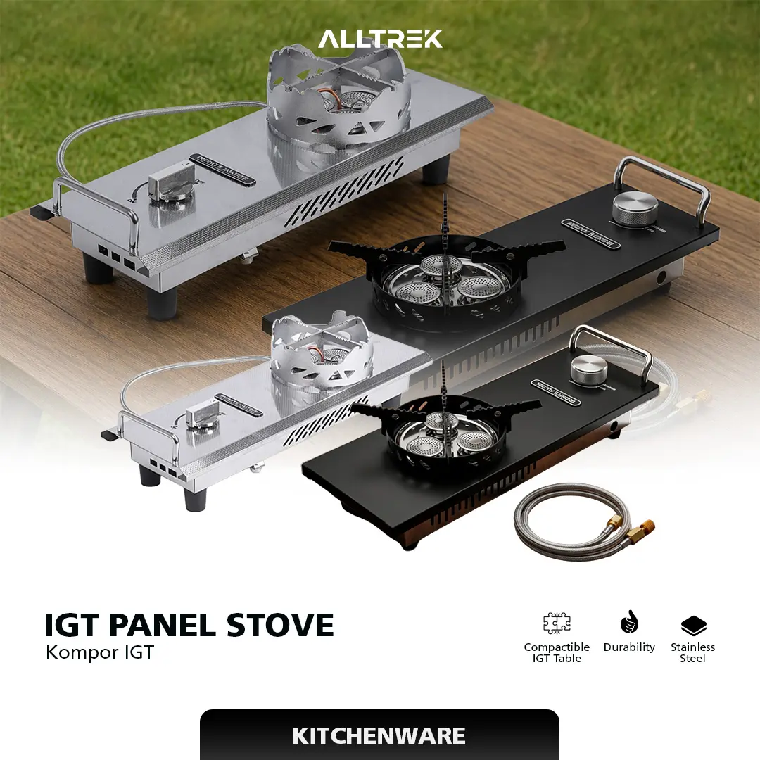 ALLTREK Kompor Camping IRONITE Camping Half IGT Panel Stove