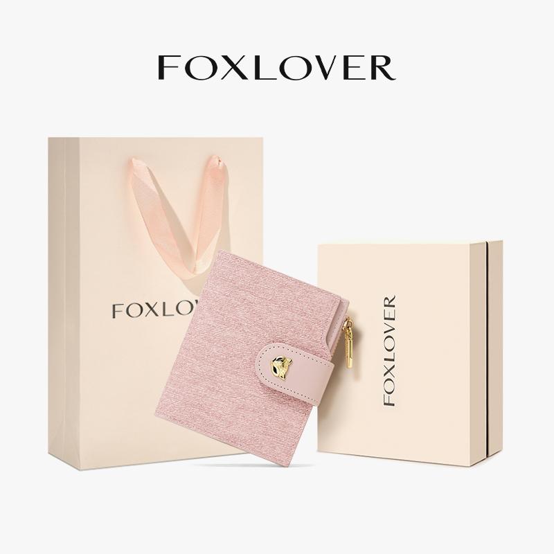 FOXLOVER Ví Nữ Có Chức Năng Chống Trộm RFID 10 khe đựng thẻ Đi kèm hộp quà Xanh…
