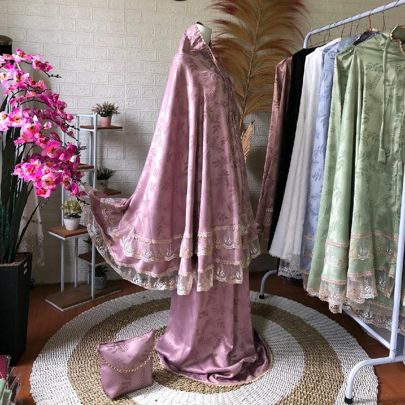 MUKENA DEWASA ARMANI JAQUARD 2IN1 PREMIUM 1
