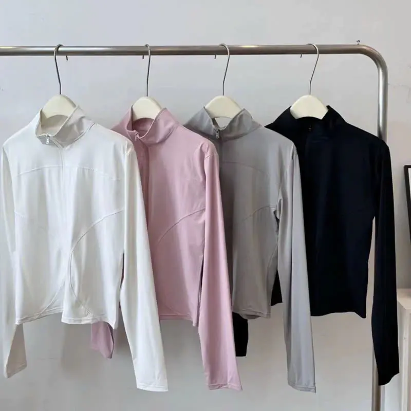 Áo Chống Nắng Nữ, Áo Nắng Nữ, Áo Khoác Chống Nắng Chống Tia Cực Tím UPF 50+ Áo Khoác Thể Thao Nữ Ôm Body Dài Tay Co Dãn 6