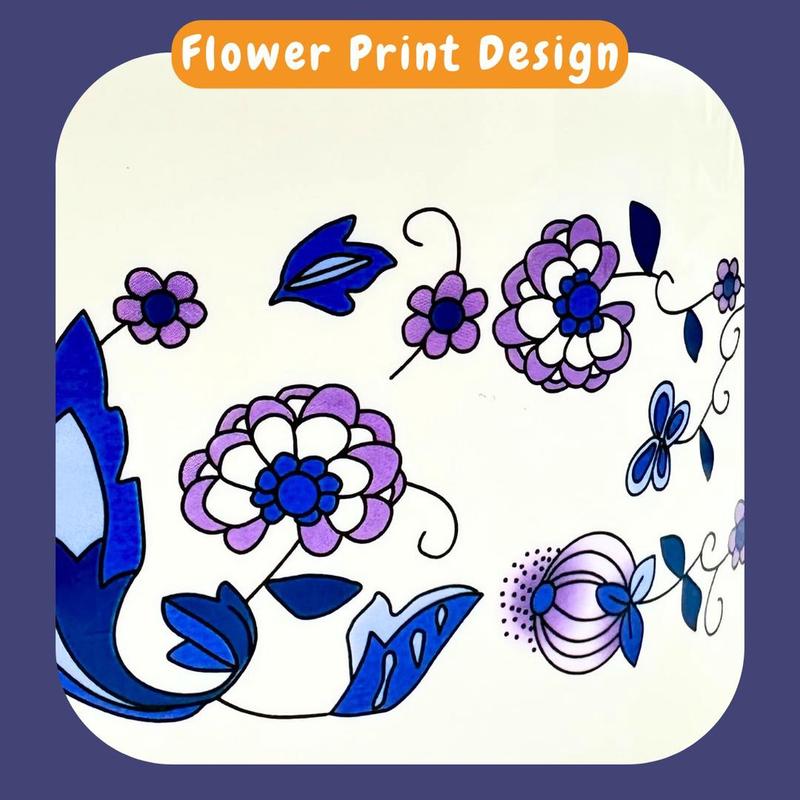 Product Introduction of RUMALIVING 4 PCS Set Flower Printing Bowls Set Food Container With Lids 9