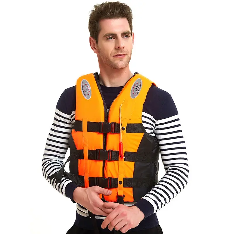 Safety Life Jacket Jaket Keselamatan Life Vest for Adult and Kids Swimming Fishing Outdoor Survival Vest + Whistle