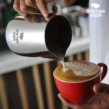 One Two Cups Milk Jug Latte Art Gelas Susu Kopi Espresso Frother Foam J068