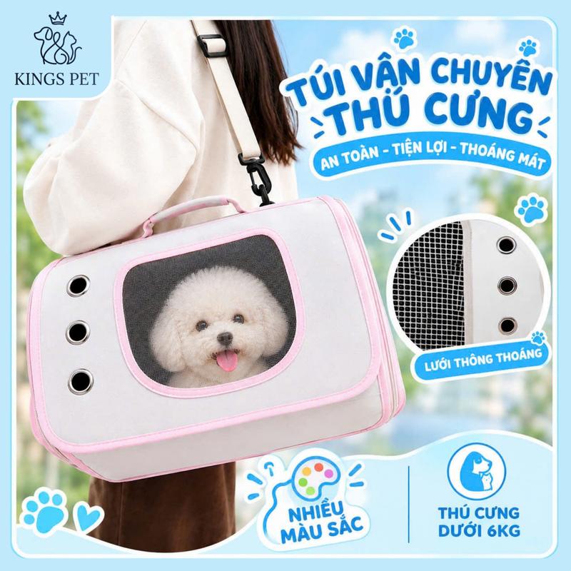 Túi Vận Chuyển - Túi Đeo Lưng Dành Cho Thú Cưng Thoáng Khí, Dung Tích Lớn Cho Cả Chó Và Mèo