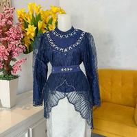 Gambar Kebaya pinguin/kebaya wisuda modern/kebaya belah tengah - Burgundy, ATASAN M dari Pinol kebaya_NEW Kota Surakarta 4 Tokopedia
