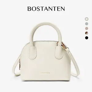 [Claire Bag] BOSTANTEN Tas Selempang Wanita Sling Bag Handbag Shoulder Bag Tas Pesta Simple Jalan Jalan Kulit Sintetis Hitam