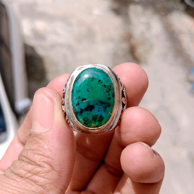 Cincin Akik Bacan Doko Totol Coklat Encer - Model Baru 2