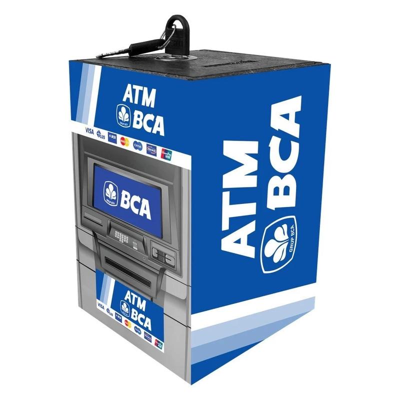 Celengan ATM Murah Jumbo 15x20 Karakter Mini Bank Dengan Kunci Kotak Penyimpanan Uang Tabungan Kunci Viral Anti Rayap 1
